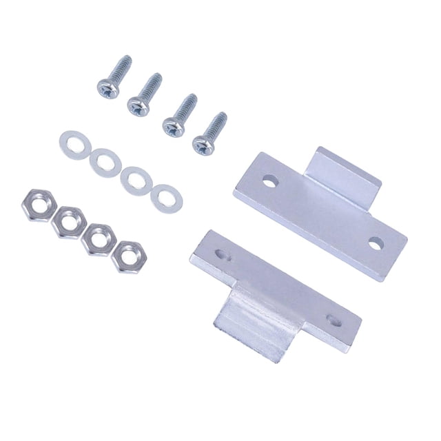 Kits de reparación de bisagras Pestañas de reparación de aluminio Soportes de bisagra Tocadiscos A prueba de polvo Plata