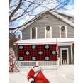 thumbnail image 5 of Garage Door Banner Cover 7 x 16 ft, Winter Snowflake Red and Black Plaid Christmas Garage Door Decorations Holiday Christmas Backdrop Decor for Winter New Year Xmas Party, 5 of 6