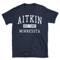 thumbnail image 1 of Aitkin Minnesota Classic Established Men's Cotton T-Shirt, 1 of 1