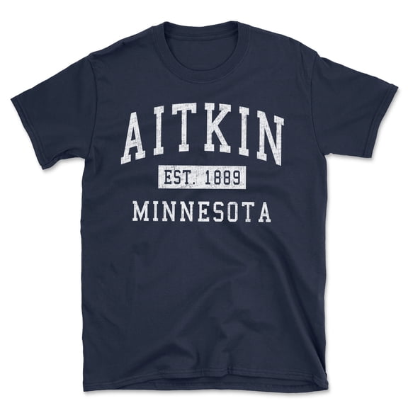 Aitkin Minnesota Classic Established Men's Cotton T-Shirt