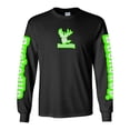 thumbnail image 2 of Long Sleeve Black with Green Diamond Plate BuckedUp® Logo, 2 of 2