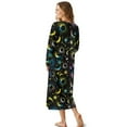 thumbnail image 2 of Tutolipy Sun Moon Star Printed Nightgowns for Women V Neck Loungewear Full Length Sleepwear Comfy Pajama Dress for Home, 2XL, 2 of 7