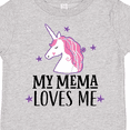 thumbnail image 4 of Inktastic My Mema Loves Me Girl Unicorn Girls Toddler T-Shirt, 4 of 5
