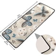 thumbnail image 3 of Coolnut Flying Butterflies Area Rug - 2' x 6' Washable Runner Rugs with Rubber Backing - Non Skid Floor Carpet for Indoor Living Room Hallway Kitchen Home Decor Gifts, 3 of 7
