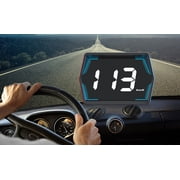 Universal GPS Speedometer MPH Heads-Up Display for Car, USB Plug & Play Large Screen HUD GPS Speedometer with Overspeed Alarm with Shading Plate, Car Charger Adapter, Rotary Suction Cup Holder