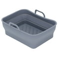 thumbnail image 3 of Silicone Fryer Pot, -40 Degrees Celsius  To 250 Degrees Celsius  Rectangular Handle Silicone Fryer Liner Non Stick  For Cooking Black,Grey, 3 of 8