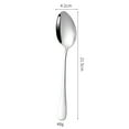 thumbnail image 4 of Cterwk 5 Pack Stainless Steel Spoon, Mirror Polished Tablespoon, Silverware Spoons for Home, Kitchen, Restaurant, Dishwasher, 6.9 inch, 4 of 7