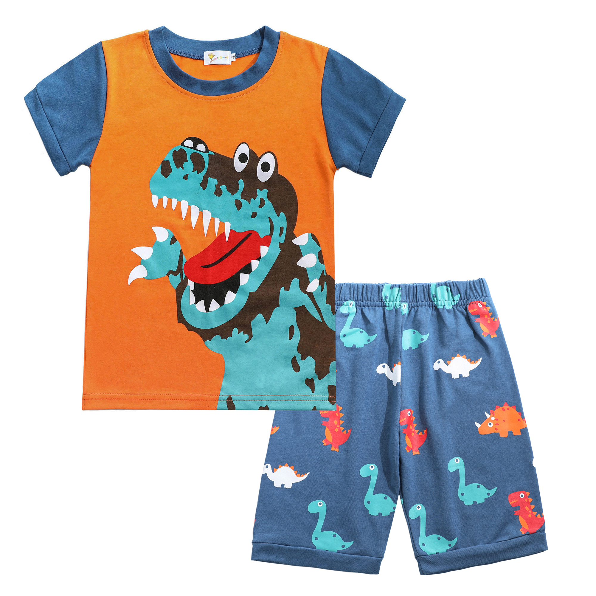 DDSOL Boys Pajamas Sets Cartoon Dinosaur Summer Clothes Toddler Kids 2 ...