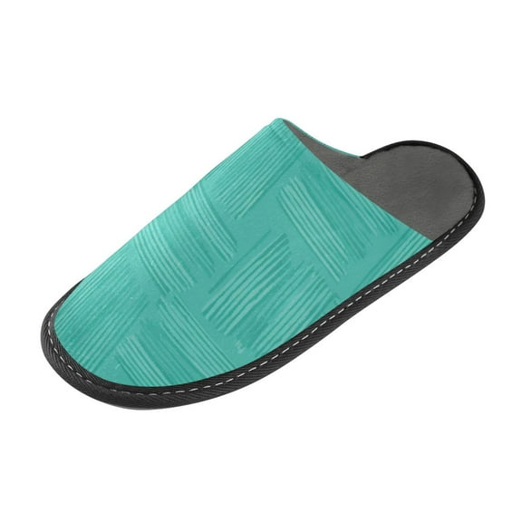 IAUYY Memory Foam House Slippers Suitable for Both Men and Women. Comfortable, Anti-Slip Plush Flat-Bottomed Slippers The Best Holiday Gift Weaving Lines