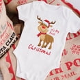 thumbnail image 5 of aDJFDGT Boys Girls Short Sleeve Christmas Cartoon Letter Print Romper Bodysuit Fall Clothes, 5 of 5