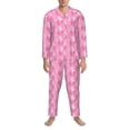 thumbnail image 3 of Goofa Breast Cancer Awareness (3) for 2-piece Loungewear Set Men’s Sleepwear Set Soft PJs Cozy loungewear Comfy Sleep Set Winter Pajamas-Medium, 3 of 7
