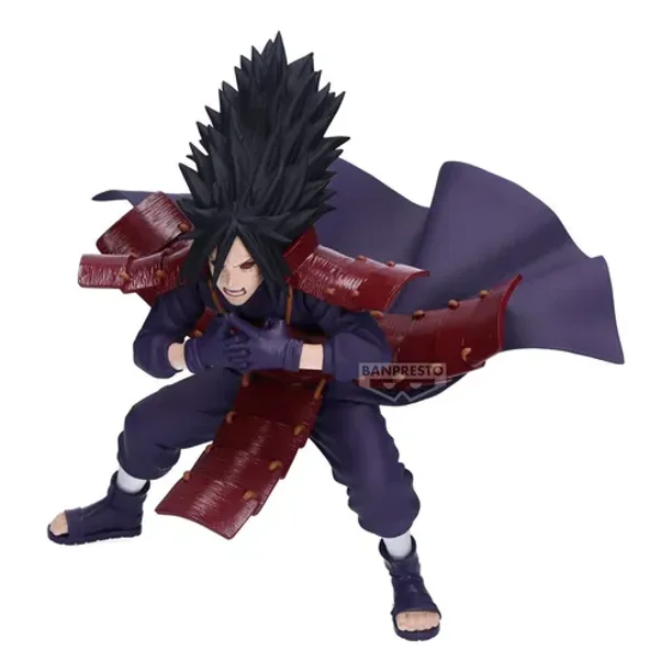 Banpresto Naruto Shippuden Uchiha Madara Vibration Stars Statue Figura de Colección Bandai Estatuilla en Escala de 8” Original