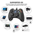thumbnail image 3 of EasySMX Wired PC Game Controller Joystick for PS3, PC Windows, with Dual-Vibration Turbo Trigger Buttons, Black, 3 of 9