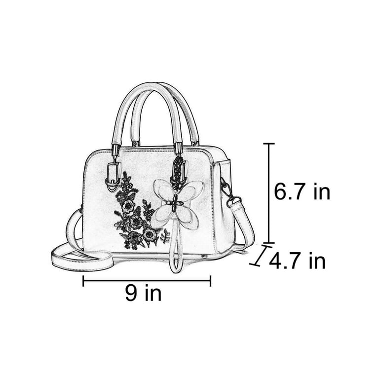 School Bags Womens Spring And Autumn Large Capacity PU Flower