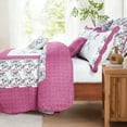thumbnail image 4 of Home Soft Things 7 Piece Saigon Bedspread Set - Pink - Oversize King (122" x 106"), 4 of 9