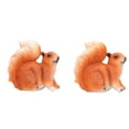 thumbnail image 1 of Figuritas de resina de ardilla en miniatura, estatua de animales, adorno de escultura para decoración de césped y jardín, 1 par, 1 of 5