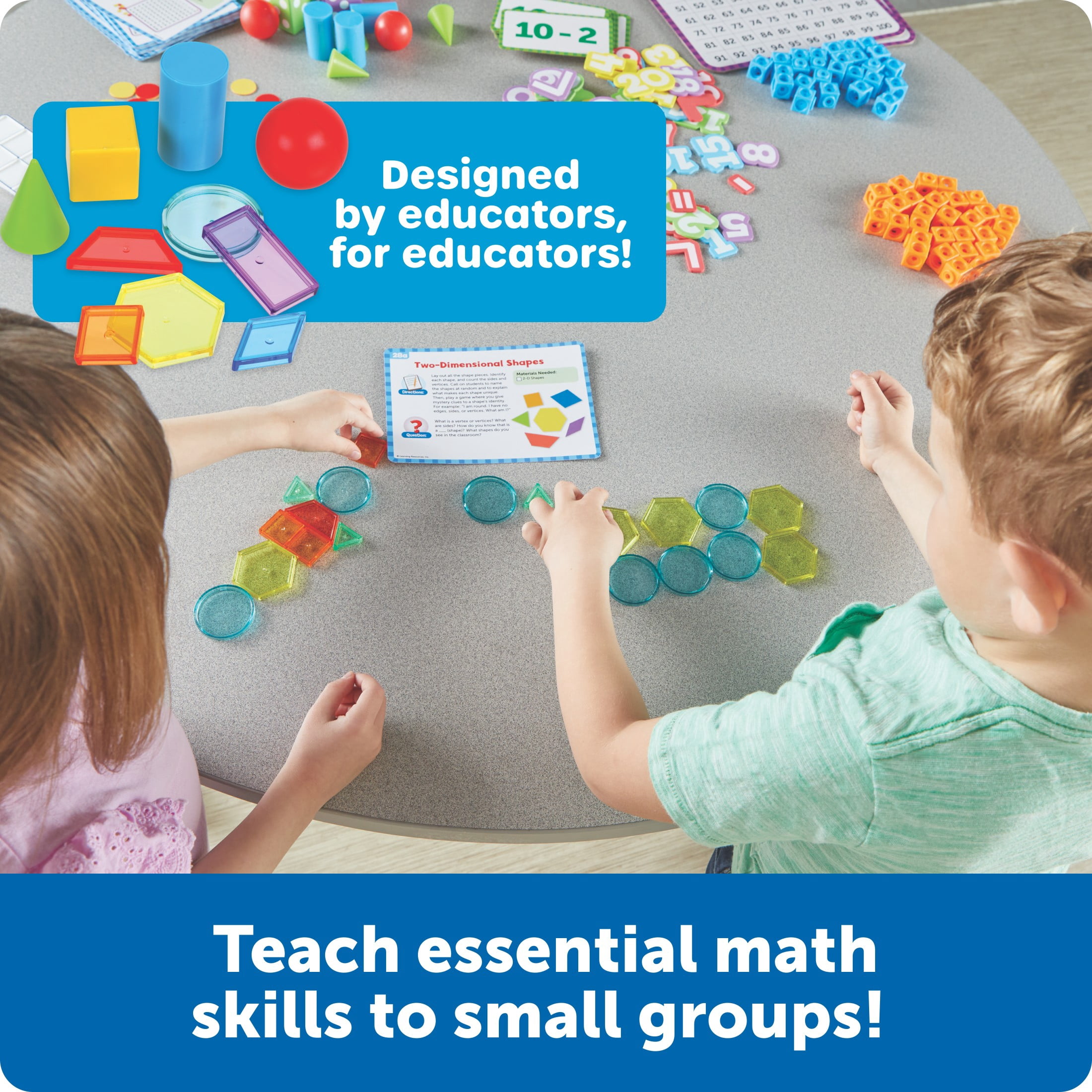 Learning Resources Skill Builders Kindergarten Math Small Group, School Supplies, Ages 5+