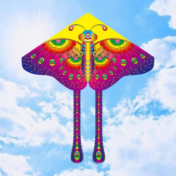 Cerf-volant Papillon Enfant Flying Hoofer Cerf-volant Papillon 138x60cm - Nylon Ripstop - Enfants/adultes Débutants Cerf-volant Nylon Ripstop