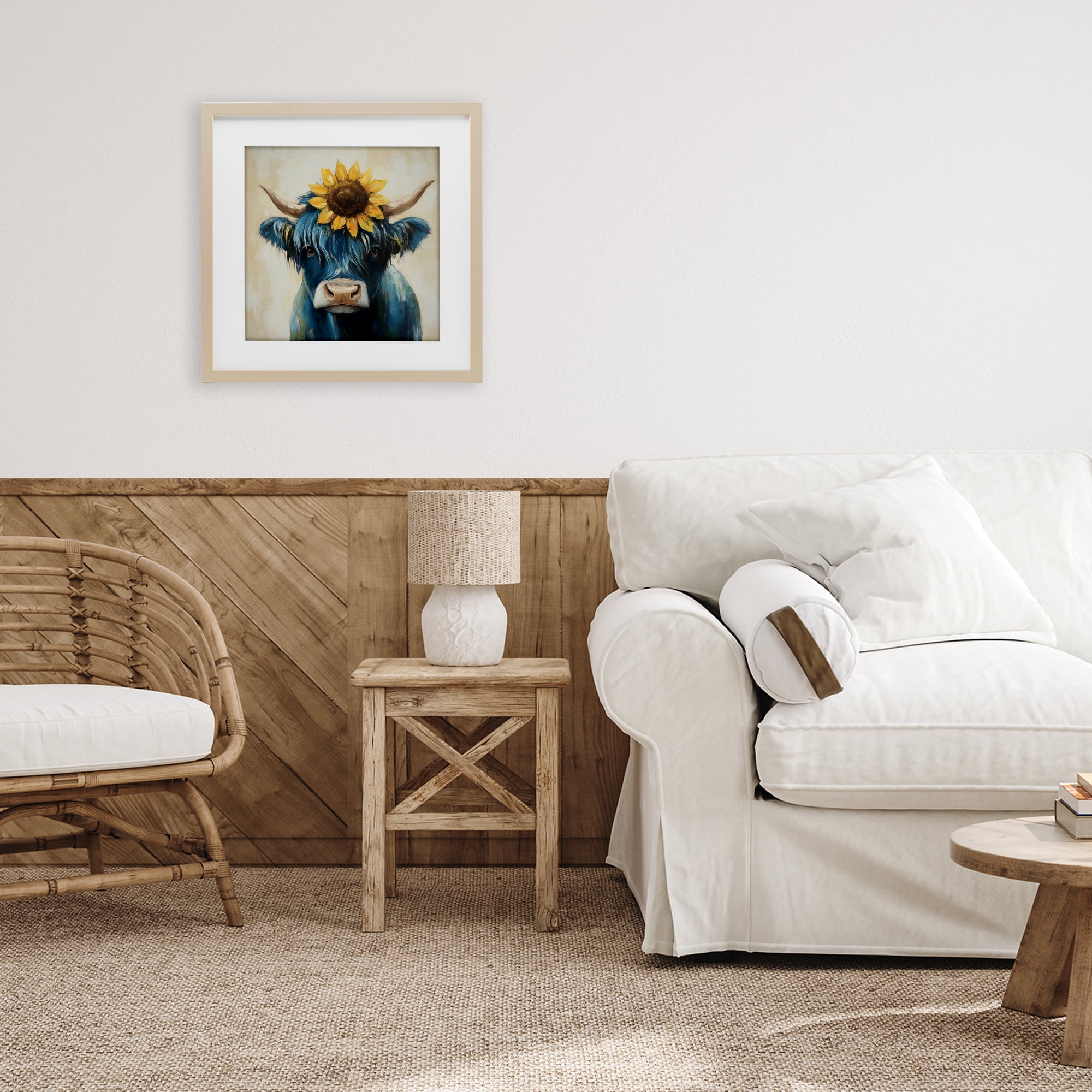 Stupell Industries Pastoral Sunflower Highland Birch Framed Print Under Glass, design by Tina LeCour