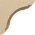 thumbnail image 3 of 12"W x 12"D x 12"H Wide Olympic Rough Cedar Woodgrain TimberThane Corbel, Primed Tan, 3 of 6