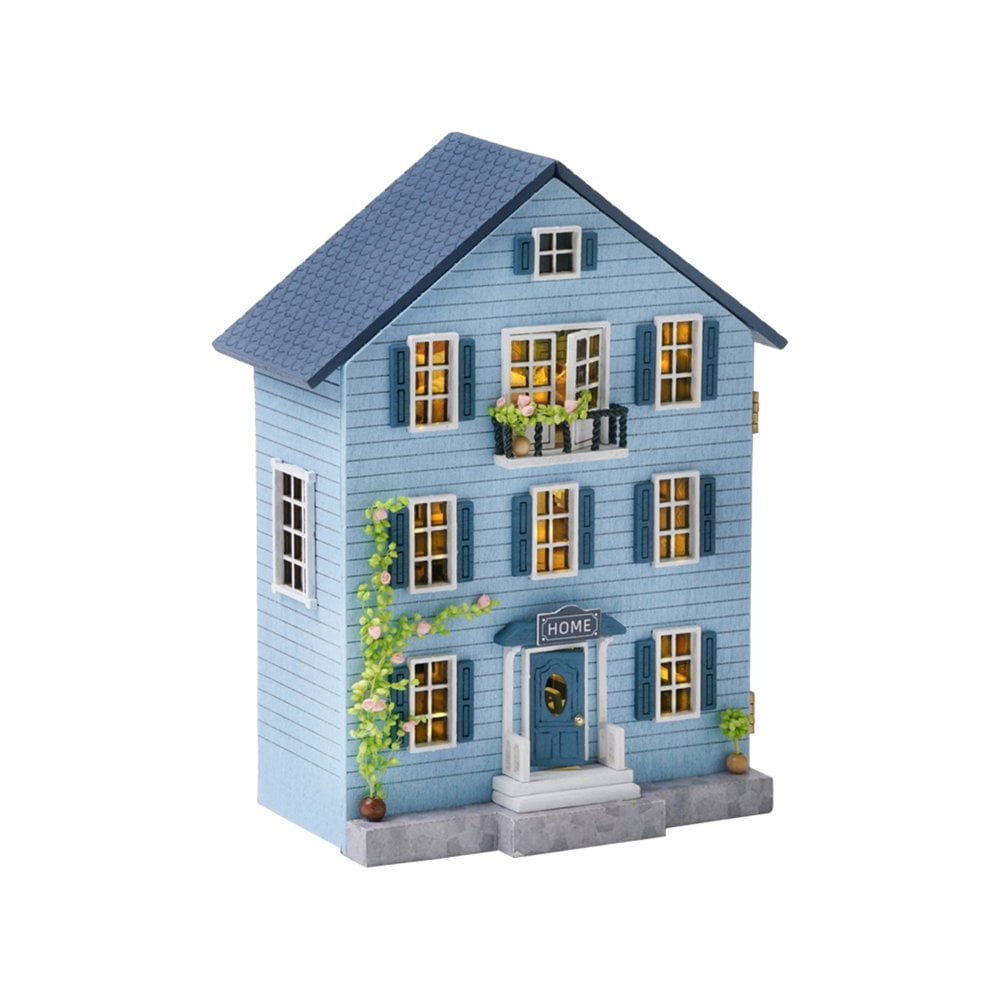 EIMELI Miniature Doll House Gift Durable Creative Assembled Toys For Boys Girls 3 6 years Walmart