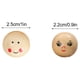 thumbnail image 3 of 20 piezas muñeco masculino diámetro 25 cm accesorios de joyería para niños nuevo color madera cara sonriente cabeza de muñeca cuentas de madera / madera / 15x10x3120 ANGGREK  Otros, 3 of 8