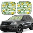 thumbnail image 2 of Picia Lemon 2 Piece Car Windshield Sun Shade Foldable | Foldable Sun Shield for Front Window Blocks UV Rays and Keeps Your Vehicle Cool-Large, 2 of 7