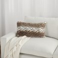 thumbnail image 4 of Nourison Faux Fur Deer Faux Fur Beige Decorative Throw Pillow , 14" X 24", 4 of 5