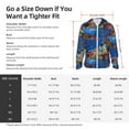 thumbnail image 5 of Kdxio Colorful Coral Reef Print Women Men Sun Protection UPF 50+ Jackets Zip Up Long Sleeve Hoodie Hiking Lightweight with Pockets, 5 of 7