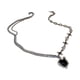 thumbnail image 1 of Con diamantes corazón collar de barbilla moda diseño creativo sentido clavícula cadena elemento colgante joyería femenina, 1 of 5
