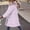 Light Purple, variant on Large Hair Collar Feather Thickened Medium Long Korean Version Waist Padded Jacket Jacket Down Padded Woman Winter Clothes Thin down Jacket Women Popular Coat Knit Hooded Cardigan down Jacket Women
