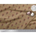 thumbnail image 2 of Soimoi polyester Crepe Fabric Leaves & Floral Block Decor Fabric Printed Yard 42 Inch Wide, 2 of 4
