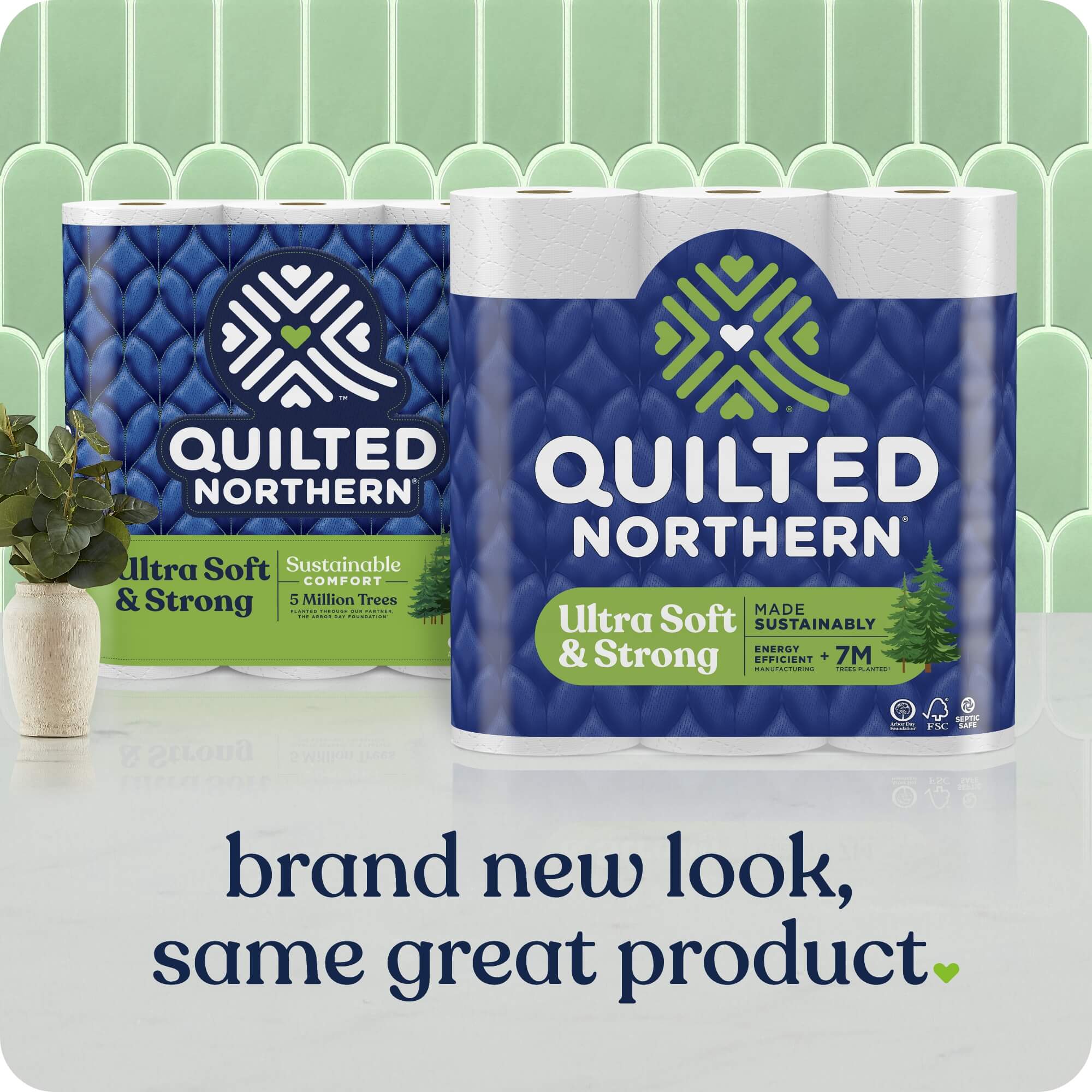 Quilted Northern Ultra Soft & Strong 2-Ply Toilet Paper, 18 Mega Rolls, 295 Sheets Per Roll