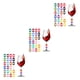 thumbnail image 4 of Marcadores de copa Naiovety 24 uds de silicona antideslizante, 4 of 6