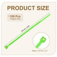 thumbnail image 2 of Uxcell Zip Ties Plastic Cable Ties, Self-Locking Wire Zip Tie Fit for Home Garden Office Workshop Travel Light Green 4 Inch, 2 of 7