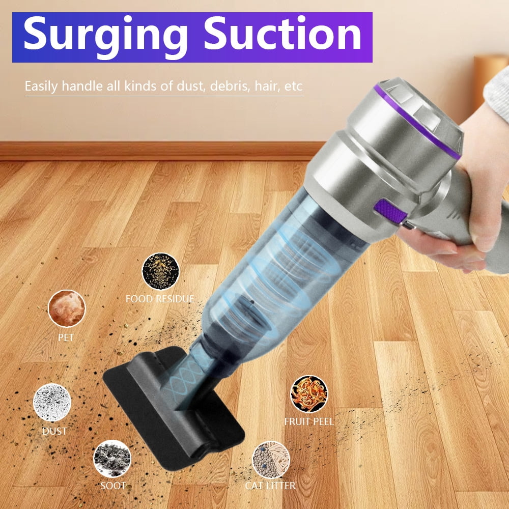 Four-in-one cordless vacuum cleaner, 15000Pa strong suction, power display, car vacuum cleaner, outdoor vacuum inflator, pet hair cleaner
