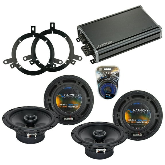 Fits Dodge Durango 2002-2003 Factory Speaker Upgrade Harmony (2) R65 & CXA360.4