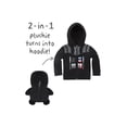 thumbnail image 5 of Cubcoats Toddler and Big Star Wars Darth Vader 2 in 1 Stuffed Animal Hoodie Black Size 8, 5 of 6