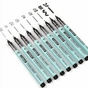 WRITECH Fine Point Gel Pens: Retractable 0.7mm 10 Count (Pack of 1