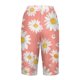 thumbnail image 2 of Puntoco Pantalones cortos de verano para mujer, moda 2024, pantalones cortos para mujer, pantalones casuales, pierna recta, cordón, cintura elástica, pantalones sueltos y cómodos con bolsillos, 2 of 5