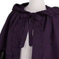 thumbnail image 4 of Hvyesh Men and Women Medieval Hooded Cloak Lace Up Renaissance Cape Halloween Costume, 4 of 5