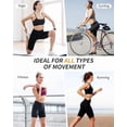 thumbnail image 7 of CAMBIVO Biker Shorts for Women with Pockets, High Waisted Workout Yoga Shorts, Squat Proof 4-Way Stretch Athletic Shorts for Gym Running Volleyball, Black, 7 of 7