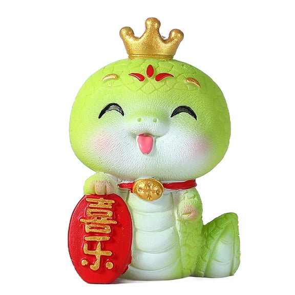 Handcrafts Snake Statue Flower Vase Snake Figurine for Wealth, Festival Home and Office Decoration Cultural Gift