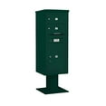 thumbnail image 5 of Salsbury Industries Pedestal Mounted 3 Door Front Load 4C Horizontal Cluster Box Unit with 1 Parcel Locker, 5 of 6