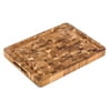 TeakHaus End Grain Cutting/Serving Board w/Hand Grip + Juice Canal (Rectangle) | 16" x 12" x 1.5"