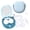 Blue, variant on Contact Lens Travel Kit with Cleaner Washer, Portable Contact Box with Mirror Tweezers Remover Tool Solution Bottle for Daily Outdoor