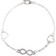 thumbnail image 4 of Boho Alloy Tobillera Regalo hueco brillante para mujeres Surfer Plata Sunnimix Tobillo de doble corazón, 4 of 4