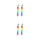 thumbnail image 1 of Jumpingount 1 par de pendientes de estilo informal para mujer, pendientes de gota, joyas de arcoíris, Clip para oreja Clip de oreja 2piezas Jumpingount CBP298906, 1 of 6