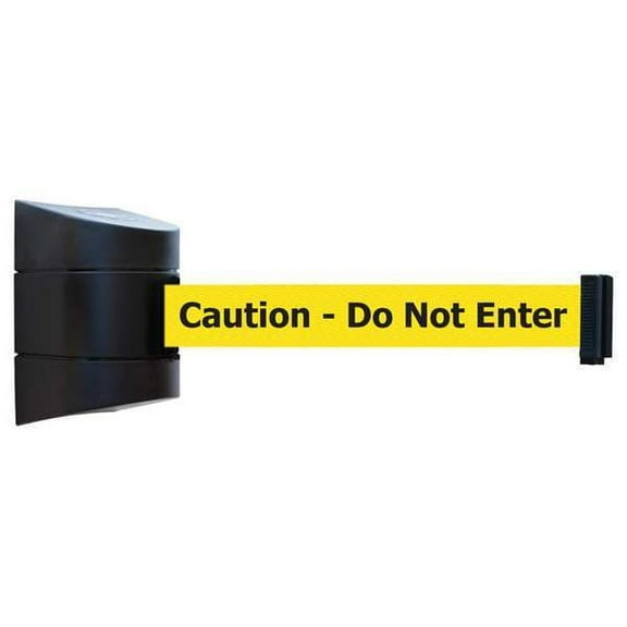 Tensabarrier Belt Barrier, Black,Belt Color Yellow 897-15-S-33-NO-YAX-C
