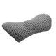 thumbnail image 1 of Riwesomey Almohada de espuma viscoelástica 4D, almohada de soporte Lumbar, cojín para la cintura del asiento del coche, protección de la columna Ventana automotriz Gris oscuro, 1 of 1